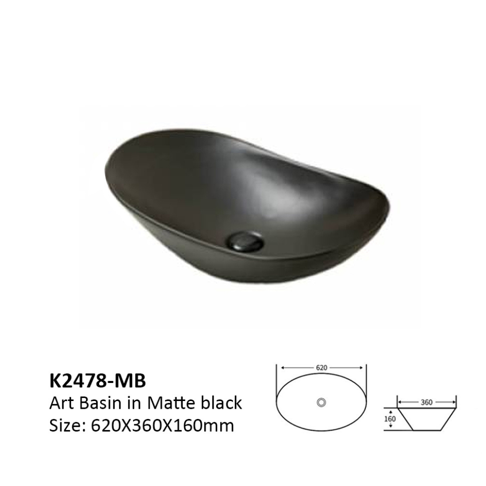 K2478MB Matt Black